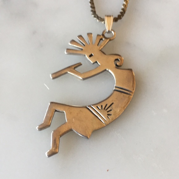 Vintage Kokopelli Native American Sterling Pendant - Picture 13 of 13
